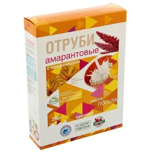 Отруби амарантовые "Di&Di" безглютеновые с топинамбуром, 250 гр