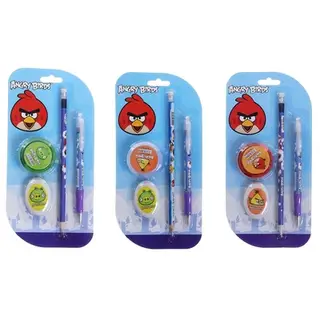 Набор канцелярский Angry Birds 4 предмета, МИКС