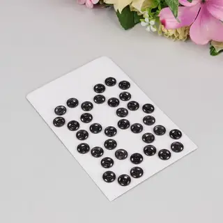 Кнопки пришивные, d=9мм, 36шт, цвет чёрный