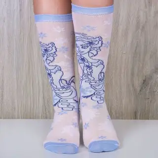 Гольфы детские "Эльза" Холодное сердце, Дисней 14-16 см, 2-3 г., 80% хл.,17% п/э, 3% эл