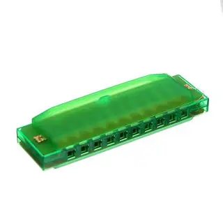 Губная гармошка Hohner Happy, 20 нот, зелёная