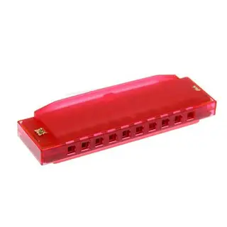 Губная гармошка Hohner Happy, 20 нот, красная