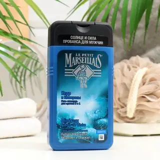 Шампунь для волос 2 в1 Le Petit Marseillais «Кедр и минералы», увлажняет и освежат, 250 мл