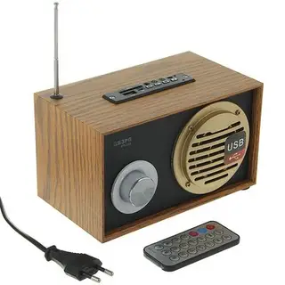 Радиоприемник БЗРП РП-316, USB,SD,стереозвук, 220В, от батареек 3 шт. R20, (не в комплекте)