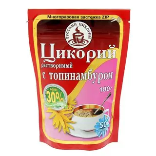 Цикорий растворимый "Русский цикорий" с топинамбуром, пакет на молнии, 100 г