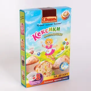 Мучная смесь С.Пудовъ кексики цветняшки, 250 г