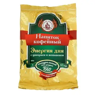Кофейный напиток "Русский цикорий" "Энергия дня" с цикорием и женьшенем, 100 г