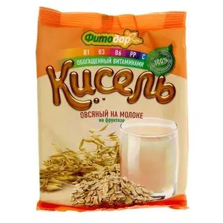 Кисель "Фитодар" овсянный на молоке с фруктозой, 200 г