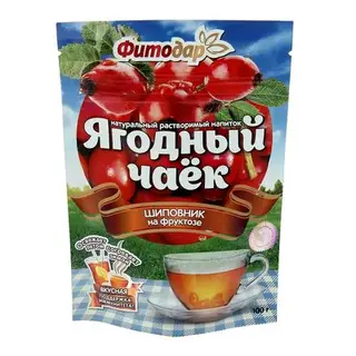 Ягодный чаёк "Фитодар" "Шиповник" на фруктозе, 100 г