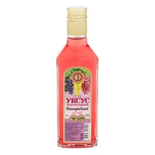 Уксус виноградный натуральный, 6%, 250 мл