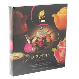 Чай Curtis Dessert-Blooming Tea Collection 8 видов*5 п.*1,95 гр. + шарик "Чай цветок"