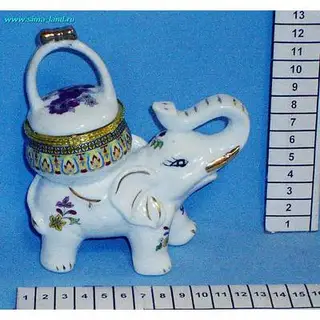 шкатулка фарфор слон 15,5*8*10см (бокс 72 шт)