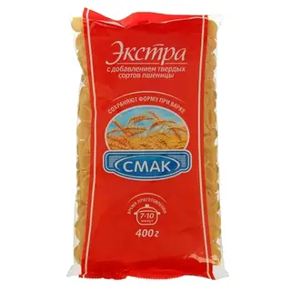 Макароны Смак ракушки, 400 г