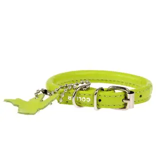 Ошейник CoLLaR Glomour для длинношерстных собак17-20 х 0,6 см, зеленый