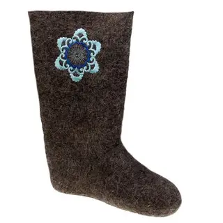 Валенки женские серые, мв "Снежинка", (р. 38 (26)