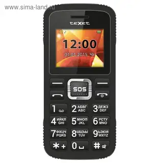 Сотовый телефон Texet TM-B119, черный