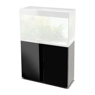 Тумба GLOSSY 100 черная (AQUAEL) ДСП + черное стекло,100х40х73