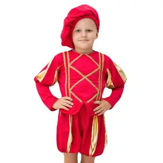 Карнавальный костюм «Принц», берет, кофта, шорты, 5-7 лет, рост 122-134 см