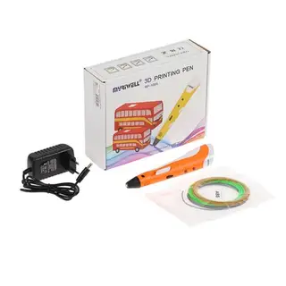3D ручка Myriwell RP-100A, ABS, оранжевая (+ пластик, 3 цвета)