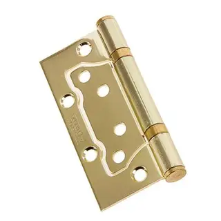 Петля накладная E-2BB-100 PB, цвет латунь