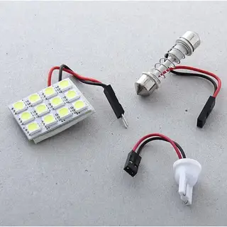 Автолампа светодиодная на печатной плате Luazon C5W(SV8), T10, 12 SMD-5050