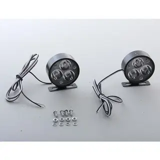 Дневные ходовые огни 3 LED, круглые, 2 шт., свет белый