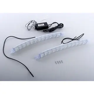 Дневные ходовые огни 12 LED, 12 В, 2 шт., свет белый