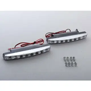 Дневные ходовые огни 8 LED, 12 В, 2 шт., свет белый