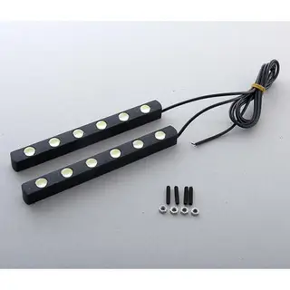 Дневные ходовые огни 6 LED-COB, алюминиевый корпус, 12 В, 2 шт., свет белый