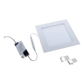 Светодиодная панель, накладная на пришепках, 170х170 мм, 12 W, 60 LED-2835, 6500-7000 K, 880 Lm