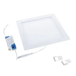 Светодиодная панель, накладная на пришепках, 200х200 мм, 18 W, 90 LED-2835, 3000-3500 K, 1480 Lm