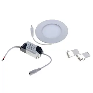 Светодиодная панель, накладная на пришепках, d=110 мм, 4 W, 20 LED-2835, 6500-7000 K, 290 Lm