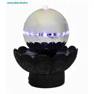 фонтан Бесконечность LED напольный круг 33,8*33,8*39,5 см