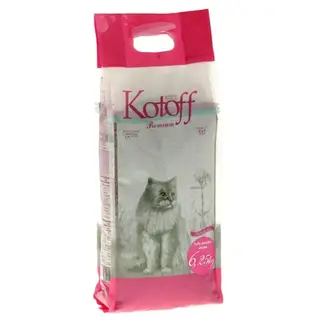 Наполнитель минеральный комкующийся с ароматом детской пудры "Kotoff Baby Powder" 6,25 кг