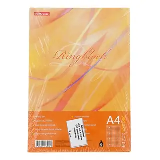 Блокнот А4 60л клеевой корешок Ring Block, с перфорацией