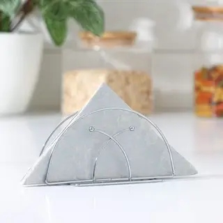 Салфетница Доляна «Меч», 13.5×6×7 см, хромированная