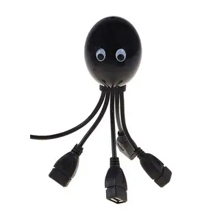 Разветвитель USB портов (Hub), осьминог, 4 порта, микс пластик
