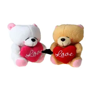 Колонки USB "мишки с сердечками LOVE", 17*8, 2 шт. иск. мех