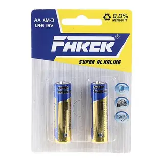 Батарейка FARER, LR6 цена за 1 шт Alcaline, пальчиковая AA 1.5 V, 380 Mha