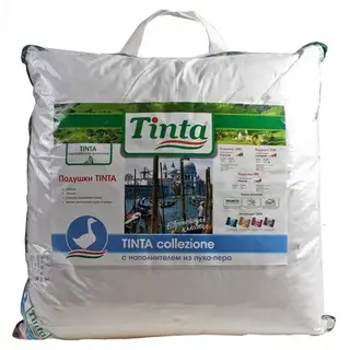 Подушка "TINTA DUE",68х68,TND10-5 Наполн-ль (пух гус. 70%, перо мелк. и сред. гусиное 30%)