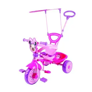 велосипед 3х кол. Disney 3-хкол.,пласт. кол.10"/8", тент, корз., фикс.руля,Минни Т54926