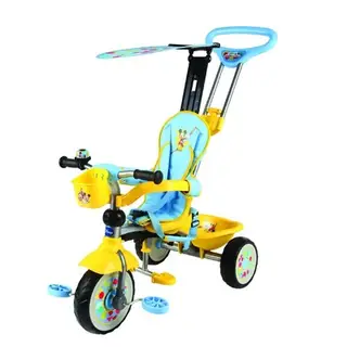 велосипед 3х кол.Disney кол.8,4"/6,4",тент, корз.,звонок,Микки-Маус Т54924