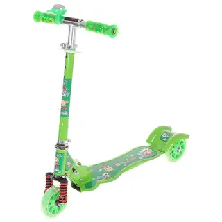 Самокат детский SCOOTER, амортизатор, цвет зелёный