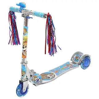 Самокат детский SCOOTER, цвет голубой