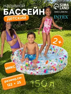 Бассейн надувной «Фрукты», 122×25 см, от 2 лет, МИКС, 59421NP INTEX