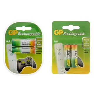 Аккумулятор GP, Ni-Mh, AA, HR6-2BL, 1.2В, 2300 мАч, блистер, 2 шт