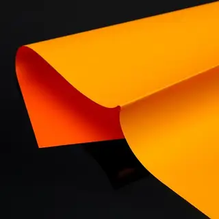Пленка матовая для цветов и букетов, двусторонняя 60×60 см, оранжевая, морковная