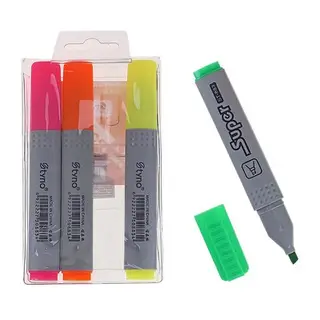 Набор маркеров текстовыделителей 4 цвета Супер