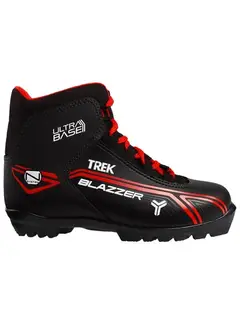 Ботинки лыжные TREK Blazzer 2, NNN, чёрные, лого красный, размер 38