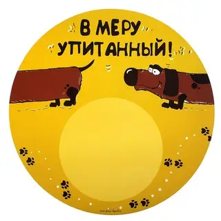 коврик под миску пластик В меру упитанный 30*30 см